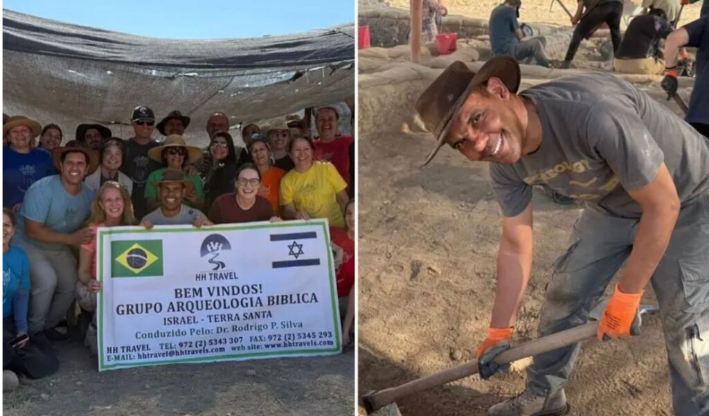 Brasileiros descobrem vestígios cananitas em escavação arqueológica em Israel