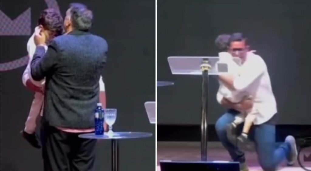 Menino surdo fala “papai” pela primeira vez após oração em culto na Bahia