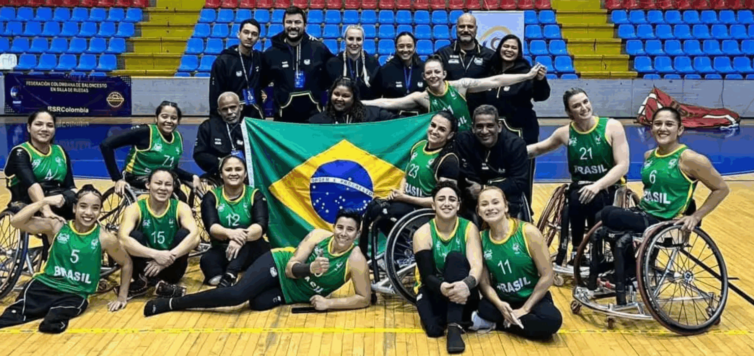 Brasil é vice-campeão na Copa América de basquete em cadeira de rodas