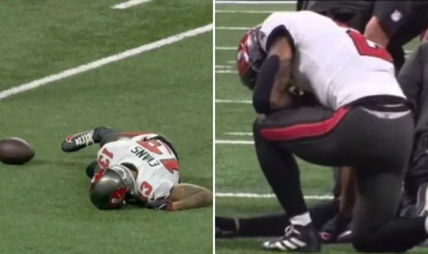 Jogador da NFL se ajoelha em campo e ora por colega lesionado durante partida