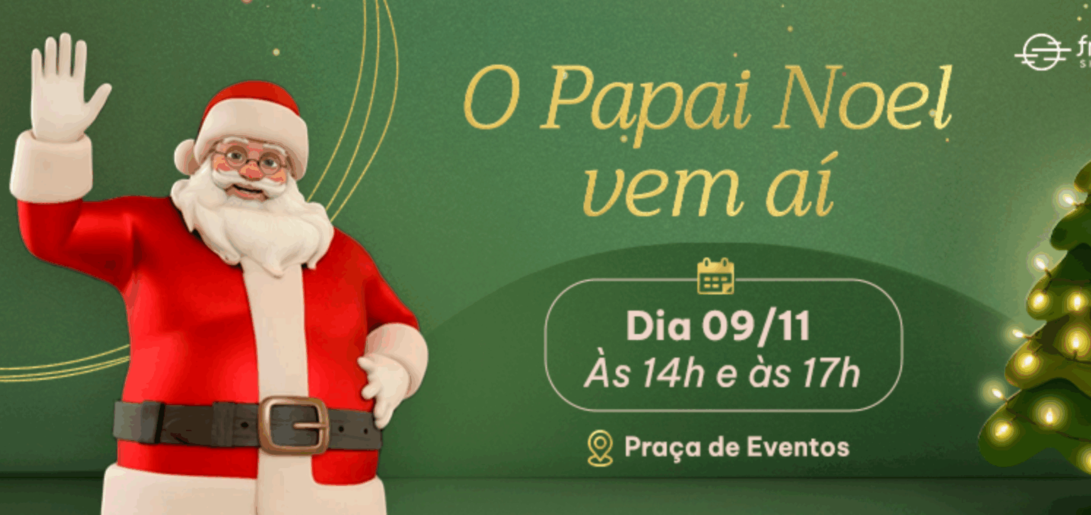Chegada do Papai Noel agita o Franca Shopping no próximo Domingo (09)