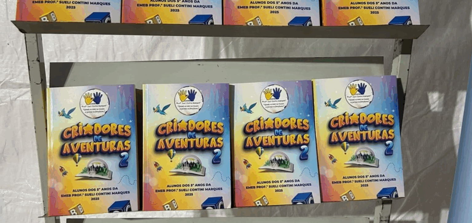Alunos da EMEB ‘Sueli Contini’ lançam livro em feira