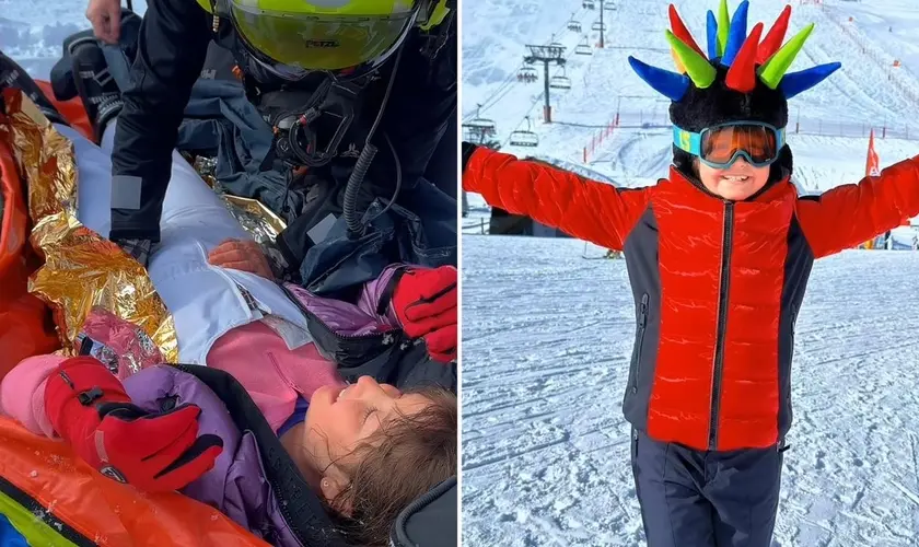 Casal de médicos testemunha milagre após filha sofrer grave acidente de esqui na Europa