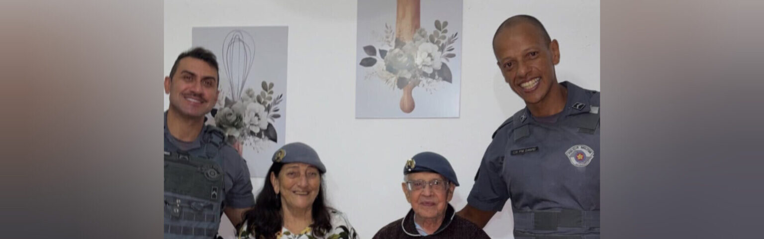 Policiais militares promovem momento de carinho e acolhimento em lar de idosas de Franca