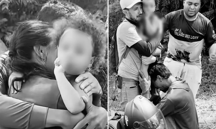 Entre lágrimas e louvor: fé marca reencontro de menina encontrada com vida