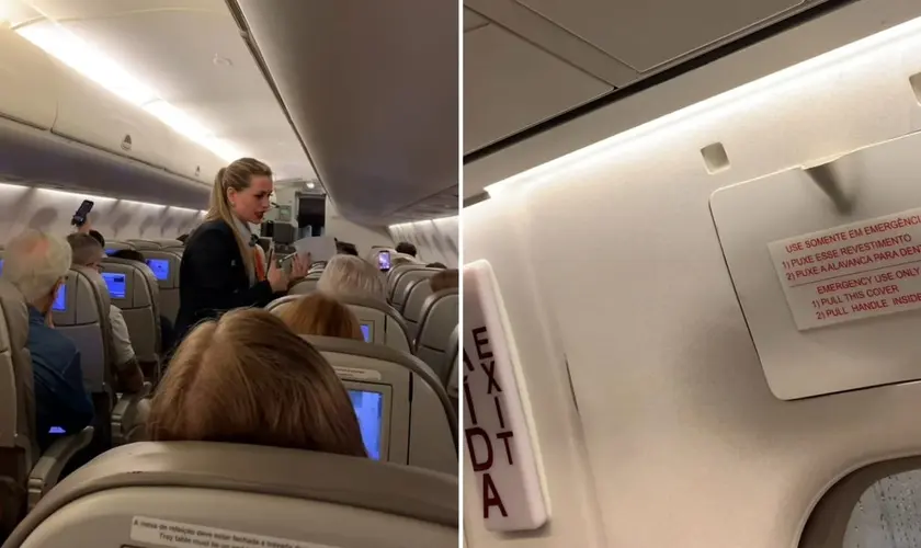 “Jesus é o Senhor”: piloto emociona passageiros em voo para Curitiba a caminho do The Send Brasil