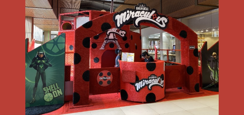 Parque inspirado em Ladybug e Cat Noir inicia temporada no Franca Shopping