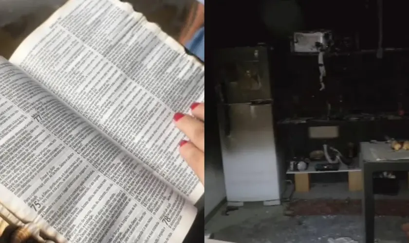 Bíblia é encontrada intacta após incêndio atingir casa de cristã durante culto no Rio de Janeiro