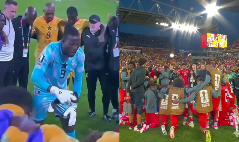 Jogadores de Gana e Panamá oram juntos após jogo da Copa do Mundo e emocionam torcedores