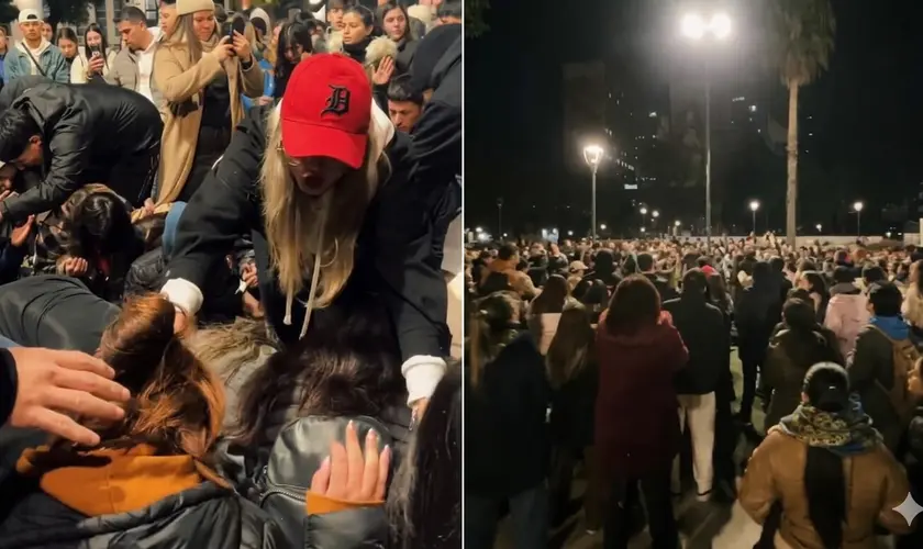 Universidade vira altar: centenas de estudantes se unem em oração e clamor por avivamento na Argentina