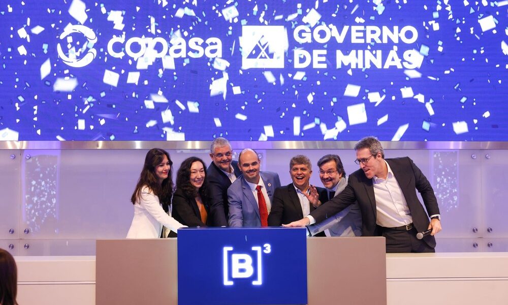 Privatização da Copasa é concluída na Bolsa de Valores e garante arrecadação de R$ 8,38 bilhões para Minas Gerais